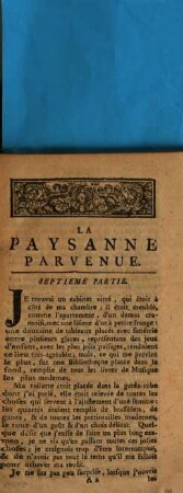 La Paysanne Parvenue Ou Les Memoires De Madame la Marquise de L. V., 7