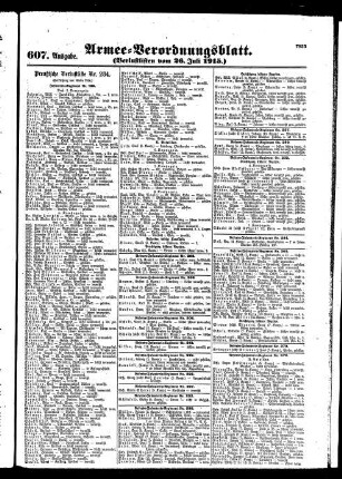 607. Ausgabe. Montag, 26. Juli 1915