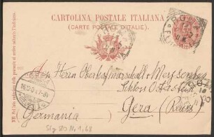 Brief von Malwida von Meysenbug an Carl von Meysenbug