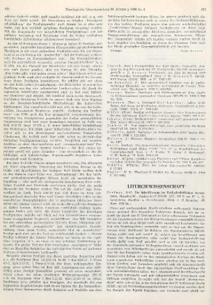 312-314 [Rezension] Zerfaß, Rolf, Die Schriftlesung im Kathedraloffizium Jerusalems