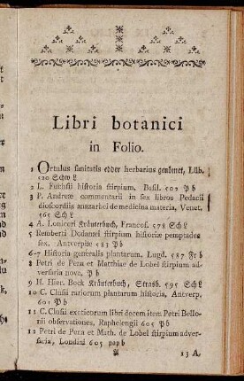 Libri botanici.