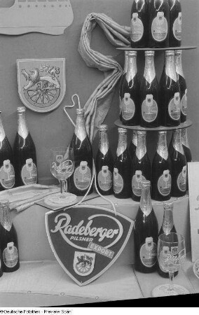 Messestand der Radeberger Exportbierbrauerei