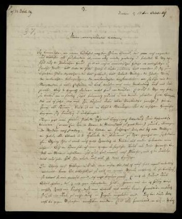 Nr. 30: Brief von Karl Otfried Müller an seine Eltern, Dresden, 17.10.1819