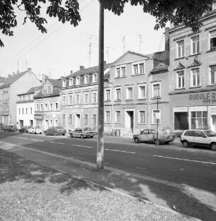 Chemnitz-Gablenz, Augustusburger Straße 185/183/181. Wohnhäuser (um 1905). Straßenansicht