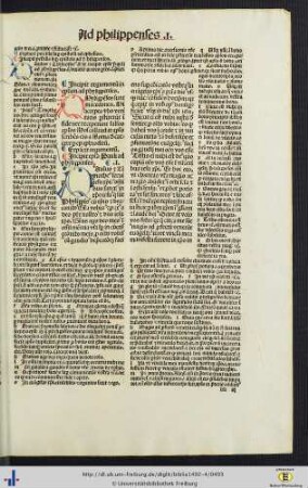 Epistola Pauli ad phylippenses cum postilla