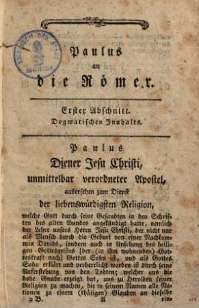 Die lezten Offenbarungen Gottes, das ist: die Schriften des Neuen Testaments, 4