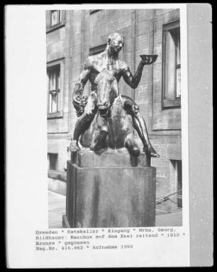 Bacchus auf trunkenem Esel