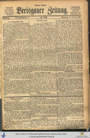 17.11.1901 (Erstes Blatt)