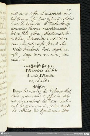 Martirio de' Santi Lucio, Montano, ed altri.
