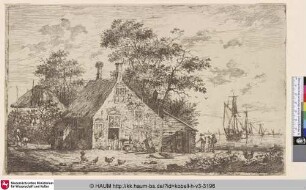 [Meierei am Fluss; Boerderij aan een rivier]