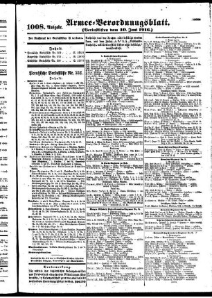 1008.Ausgabe. Samstag, 10. Juni 1916