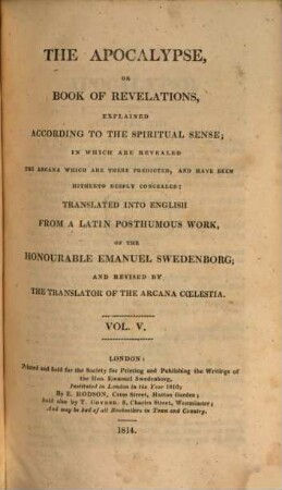 Works. 18. Vol. 5. - 1814