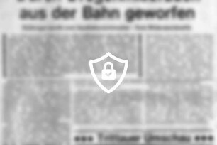 Durch Drogenmißbrauch aus der Bahn geworfen