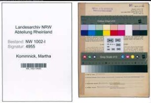 Entnazifizierung Martha Kommnick, geb. 12.08.1908 (Kontoristin)