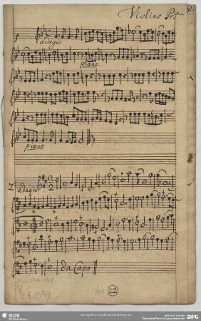 2. Anonymus, Adagio, D-Dur