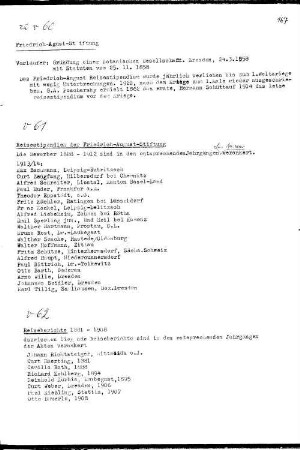 Reisestipendien der Friedrich-August-Stiftung