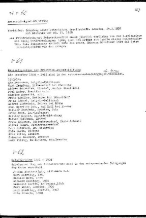Reisestipendien der Friedrich-August-Stiftung