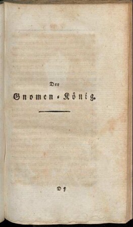 Der Gnomen-König.