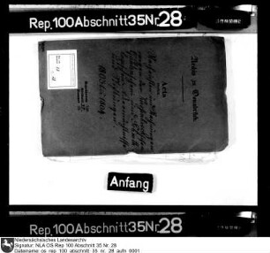 Nachrichten und Rechnungen wegen der Kerssenbrockschen, Galenschen und Schnetlageschen Vermächtnisse und Stiftungen