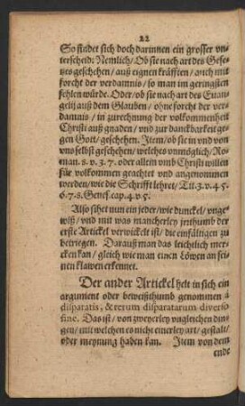 Der ander Artickel ...
