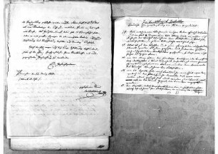 Notiz an Johann Baptist Bekk: "Traurige Ereignisse im Amtsbezirk Jestetten, kurz im Stillen angedeutet", 29.03.1848, Bl. 81.