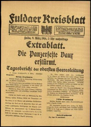 Ausgabe vom Donnerstag, den 09. März 1916.