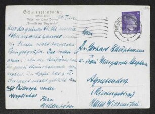 Brief von Hermann Haussmann und Hildegard Haussmann an Gerhart Hauptmann und Margarete Hauptmann