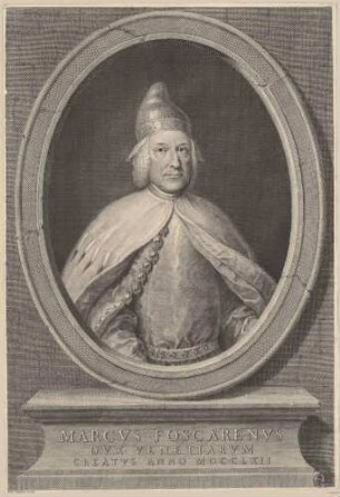 Bildnis Marco Foscarini, Doge von Venedig