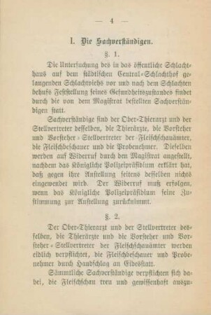 II. Untersuchung lebender Schlachtthiere