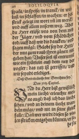 Daß Gott ein liecht der Gerechten sey. Das xvii. Capitel.