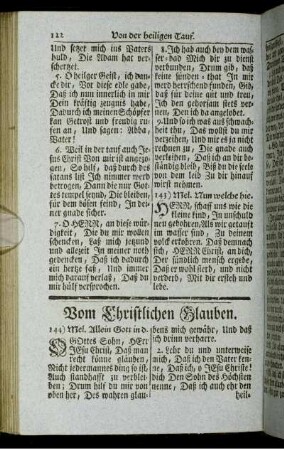 Vom Christlichen Glauben.