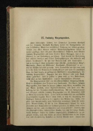 27. Ludwig Anzengruber.