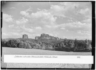 Falkenstein und vordere Schrammsteinkette