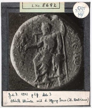 Elische Münze mit Zeus von Olympia
