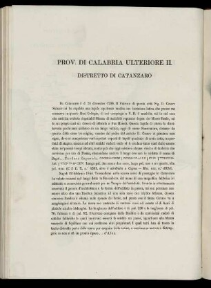 Prov. Di Calabria Ulteriore II.