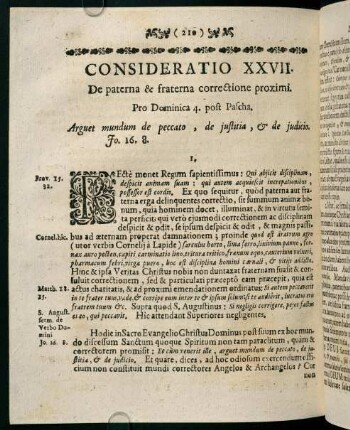 210-218, CONSIDERATIO XXVII. De paterna & fraterna correctione proximi.