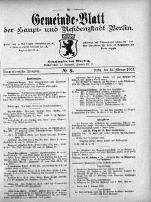 1903,8: No. 8, 22. Februar 1903