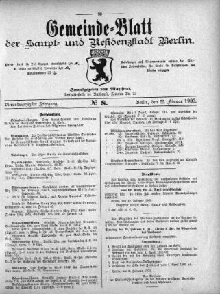 1903,8: No. 8, 22. Februar 1903