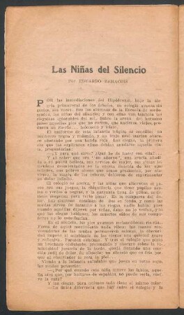 Las niñas del sílencio