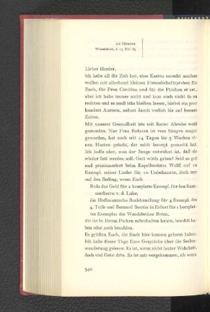 An Herder Wandsbeck, den 13. Dezember 1783