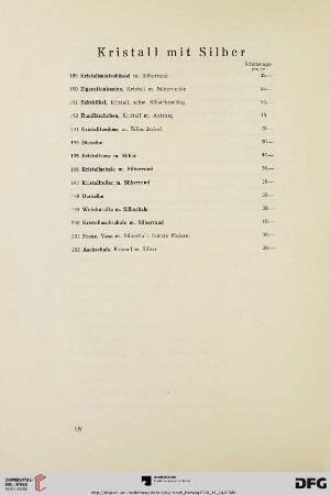 Kristall mit Silber (Nr. 189-202)