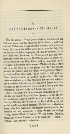 VI. Der vollkommene Maschinist