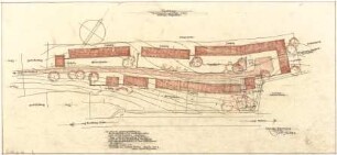 Gsaenger, Gustav; Kindberg / Steiermark (Österreich); Ortserweiterungsplanung, Projekt Hauptschule - Gartengestaltung, südlicher Salzacker (Lageplan)