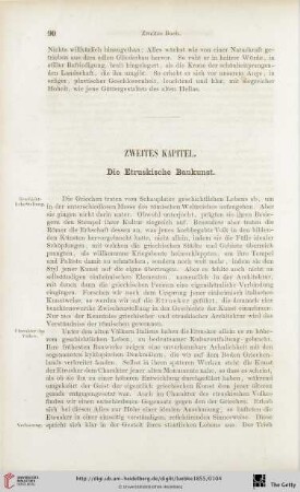Zweites Kapitel: Die Etruskische Baukunst