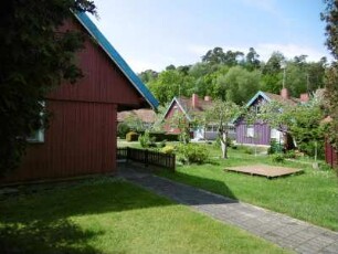 Juodkranté: Kurische Holzhäuser