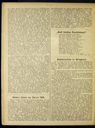 Schulrevision in Kriegszeit
