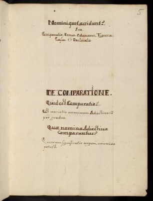 5r-7r, De Comparatione