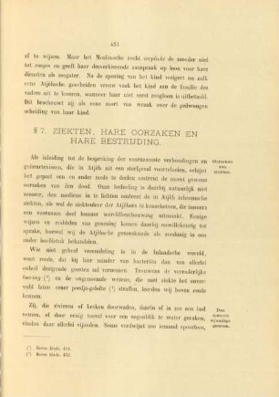 § 7. Ziekten, hare oorzaken en hare bestrijding