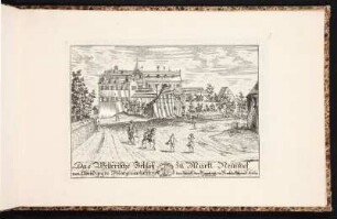 Das Welserische Schloß zu Markt Neunhof von Abend gegen Morgen anzusehen. - Hauptschloss Neunhof, Lauf-Neunhof
