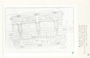 Rundfunk, Fernsehen, Pressehaus, Berlin-Mitte (Diplomarbeit bei Bernhard Hermkes): Grundriss 2. Obergeschoss